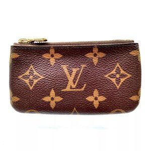 Louis Vuitton Monogram Leather Pochette Cles Key Pouch Cash/Change Holder